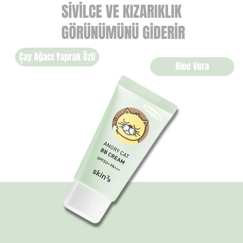 Skin79 Angry Cat Bb Cream SPF50+PA+++ Nemlendirici ve Yatıştırıcı Cilt Tonunu Eşitleyen Bb Krem- -30ml