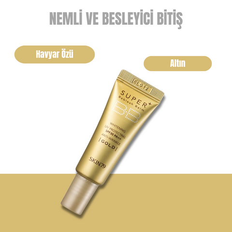 Skin79 Super Plus Beblesh Balm SPF30++ Gold -Nemlendirici ve Besleyici Cilt Tonunu Eşitleyen Bb Krem Gold-7g