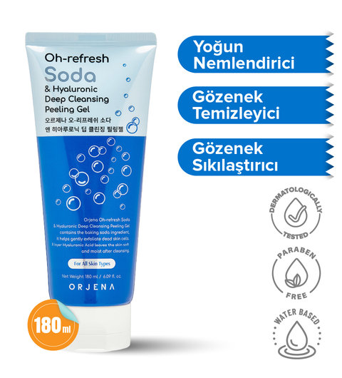 Orjena Oh-Refresh Soda&Hyaluronıc Deep Peeling Gel-Soda&Hyaluronic Peeling-180ml