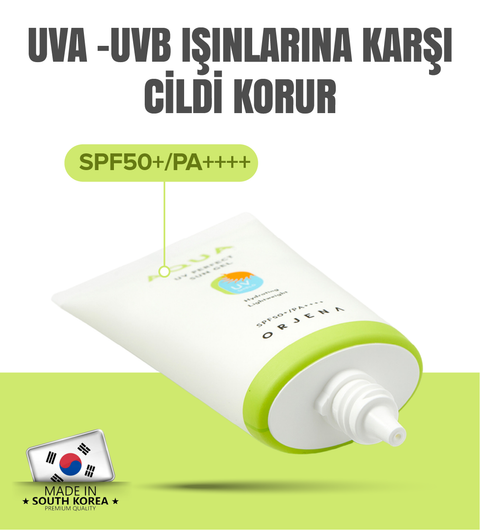 Orjena  Aqua Perfect Sun Gel SPF50+PA++++ Nemlendirici Su Bazlı Güneş Kremi- 50ml