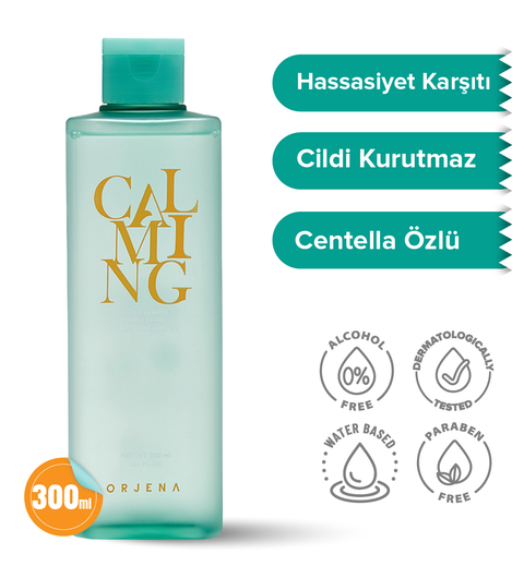 Orjena Cica Calming Micellar Cleansing Water - Hassasiyet Karşıtı Makyaj Temizleme Suyu -300ml