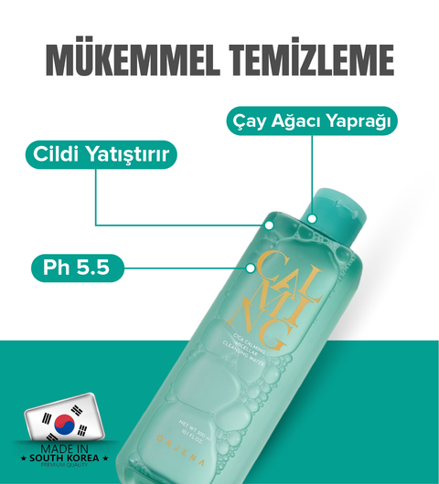 Orjena Cica Calming Micellar Cleansing Water - Hassasiyet Karşıtı Makyaj Temizleme Suyu -300ml