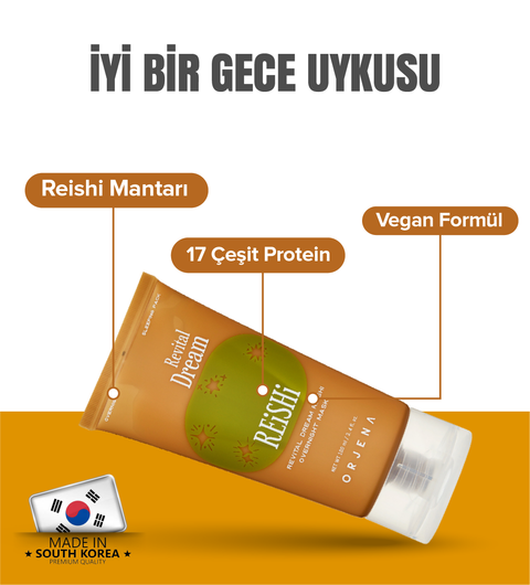 Orjena Revital Dream Reishi Overnıght Mask-Vegan Canlandırıcı ve Nemlendirici Uyku Maskesi-100ml