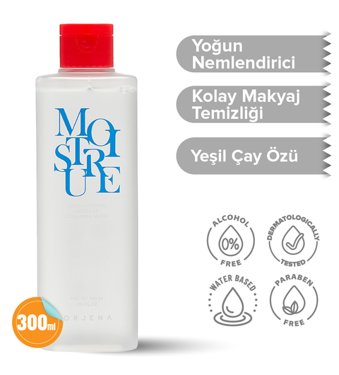 Orjena Aqua Moisture Micellar Cleansing Water-  Nemlendirici İçerikli  Temizleme Suyu-300ml