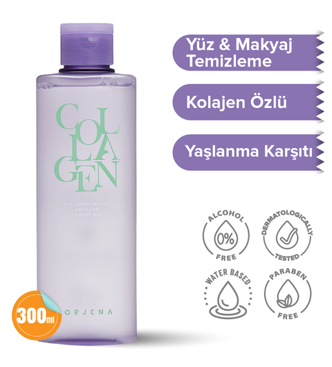 Orjena Collagen Firming Micellar Cleansing Water- Kolajen Destekli Makyaj Temizleme Suyu 300ml