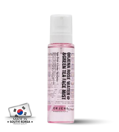 Orjena Rose Water& Green Tea Face Mist-Yeşil Çay&Gül Nemlendirici Yüz Spreyi-125ml