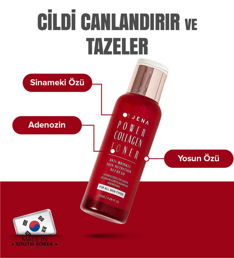 Orjena Power Collagen Toner-Collagen Sıkılaştırıcı ve Nemlendirici Toner- 120ml