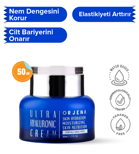 Orjena Ultra Hyaluronic Cream-  Yoğun Nemlendirici Yüz Krem- 50ml
