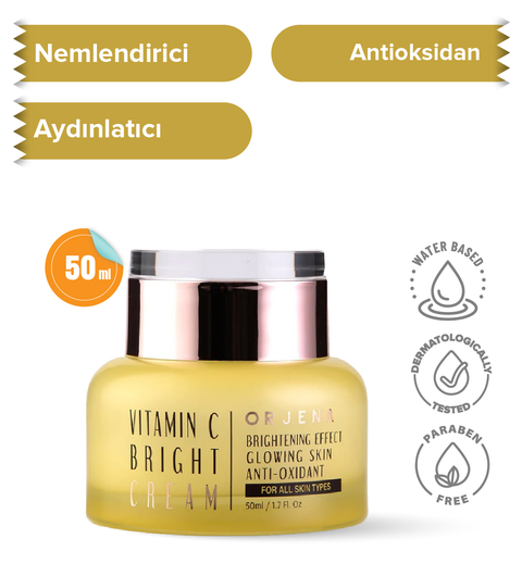 Orjena Vıtamın C Bright Cream - C Vitaminli Aydınlatıcı Krem-50ml