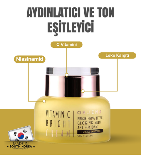 Orjena Vıtamın C Bright Cream - C Vitaminli Aydınlatıcı Krem-50ml