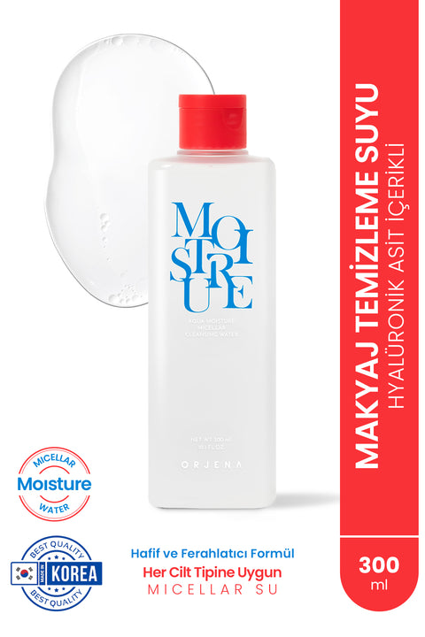 Orjena Aqua Moisture Micellar Cleansing Water- Nemlendirici İçerikli Temizleme Suyu-300ml