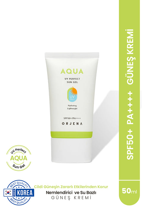 Orjena  Aqua Perfect Sun Gel SPF50+PA++++ Nemlendirici Su Bazlı Güneş Kremi- 50ml