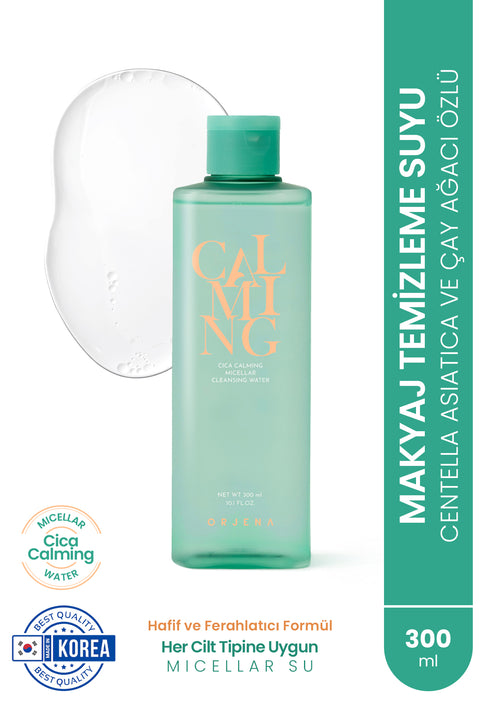 Orjena Cica Calming Micellar Cleansing Water - Hassasiyet Karşıtı Makyaj Temizleme Suyu -300ml