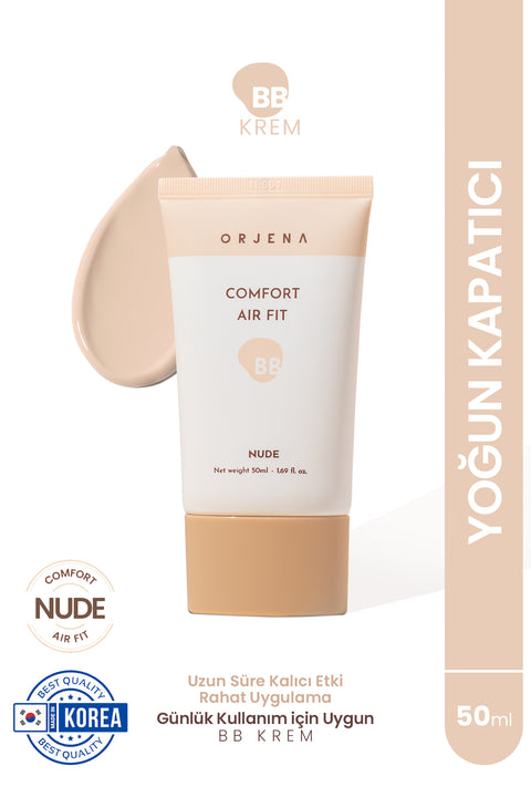 Orjena Comfort Air Fit BB Cream No:23 Nude- Yoğun Kapatıcı Bb Cream no:23 -50ml