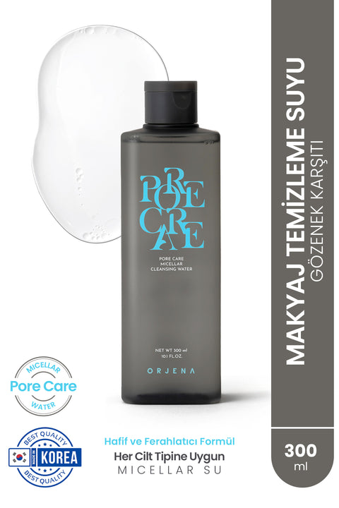 Orjena Pore Care Micellar Cleansing Water- Gözenek Karşıtı Yüz Ve Makyaj Temizleme Suyu- 300ml
