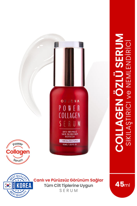 Orjena Power Collagen Serum- Collagen Sıkılaştırıcıve Nemlendirici Serum-45ml
