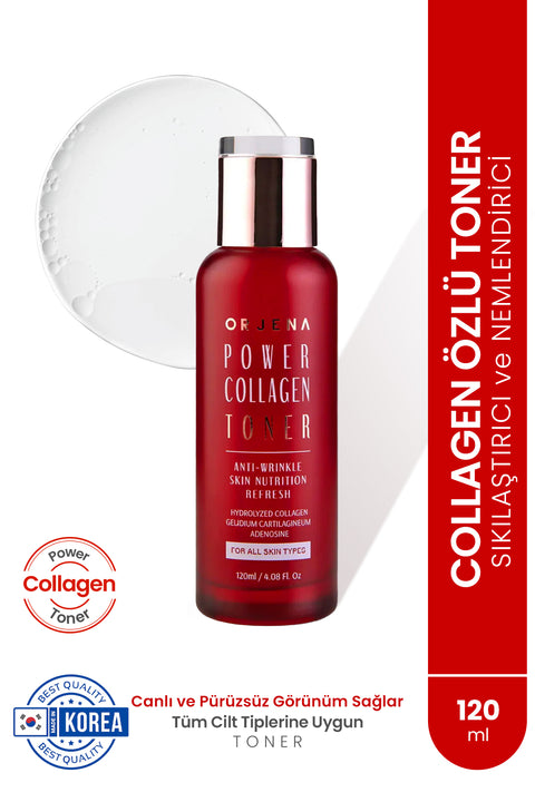 Orjena Power Collagen Toner-Collagen Sıkılaştırıcı ve Nemlendirici Toner- 120ml