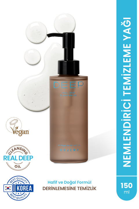 Orjena Real Deep Cleansing Oil-Vegan Nemlendirici Yağ Bazlı Yüz Temizleyici 150ml