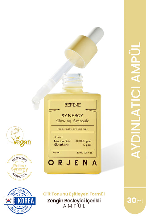 Orjena Refine Synergy Glowing Ampoule - Vegan Aydınlatıcı Ampul-30ml