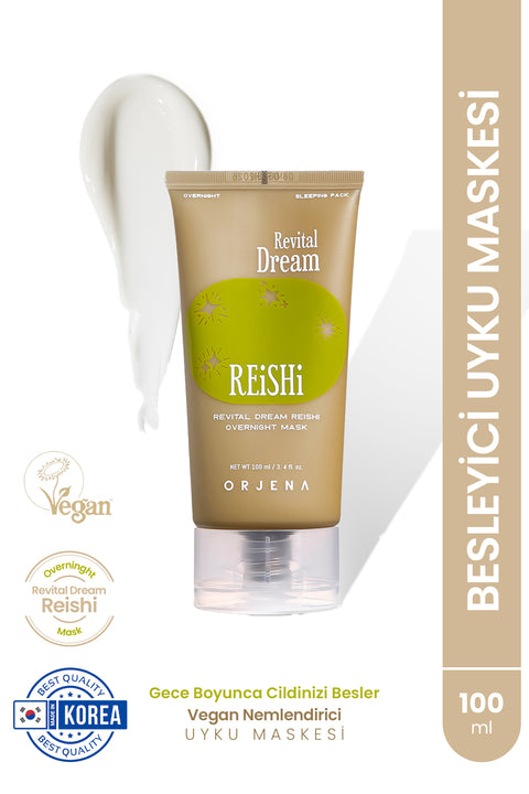 Orjena Revital Dream Reishi Overnıght Mask-Vegan Canlandırıcı ve Nemlendirici Uyku Maskesi-100ml