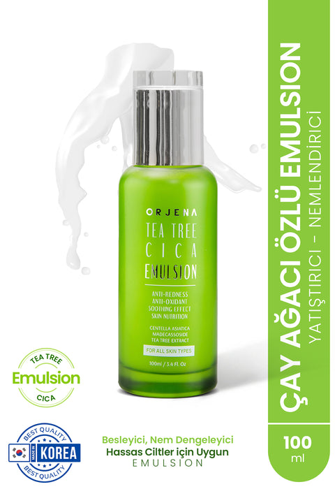 Orjena Tea Tree Cica Emulsion- Çay Ağacı Yatıştırıcı ve Nemlendirici Emülsiyon - 100ml