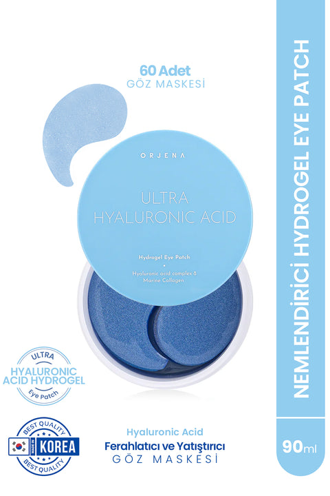 Orjena Ultra Hyaluronic Acid Hydrogel Eye Patch- Nemlendirici Hydrogel Göz Maskesi/Patch-90g-60adet