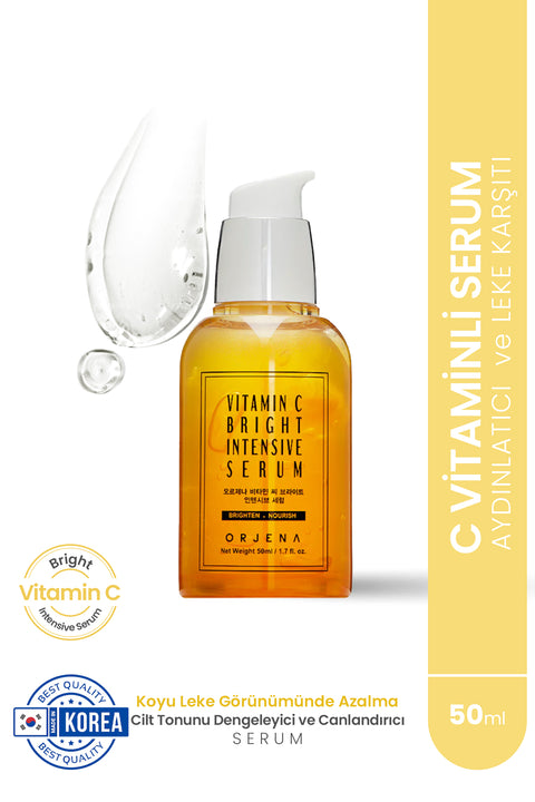 Orjena Vitamin C Bright Intensive Serum -C Vitaminli Aydınlatıcı Serum-50ml
