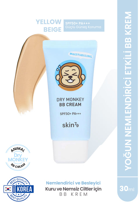 Skin79 Dry Monkey Bb Cream SPF50+PA+++ Yoğun Nemlendirici Cilt Tonunu Eşitleyen Bb Krem-30ml