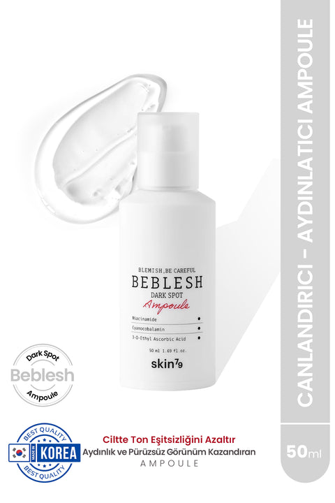 Skin79 Beblesh Dark Spot Ampoule-Canlandırıcı Aydınlatıcı Onarıcı Ampul-50ml