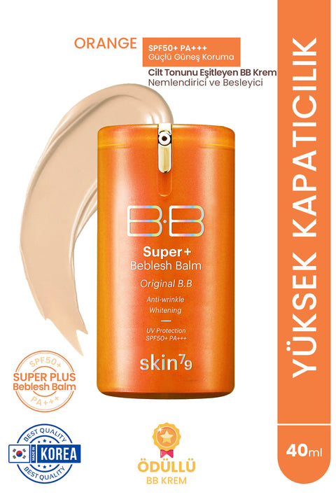 Skin79 Super Plus Beblesh Balm SPF30++ Orange -Nemlendirici ve Besleyici Cilt Tonunu Eşitleyen Bb Krem Orange-40ml