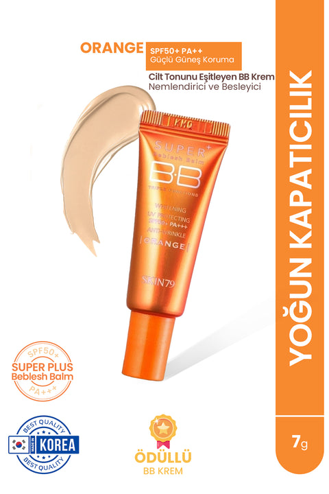 Skin79 Super Plus Beblesh Balm SPF30++ Orange -Nemlendirici ve Besleyici Cilt Tonunu Eşitleyen Bb Krem Orange-7g