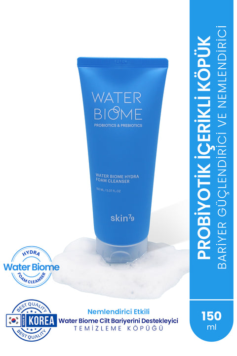 Skin79 Water Biome Hydra Foam Cleanser- Probiyotikli Bariyer Güçlendirici Nemlendirici Temizleme Köpüğü-150ml