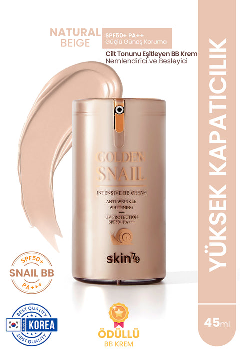 Skin79 Golden Snail Intensive Bb Cream SPF+PA++ Nemlendirici ve Besleyici Cilt Tonunu Eşitleyen Bb Krem-45gr