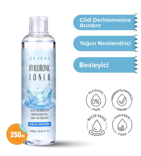 Orjena Hyaluronic Toner-Hyaluronic Asit Yoğun Nemlendirici Toner-250ml