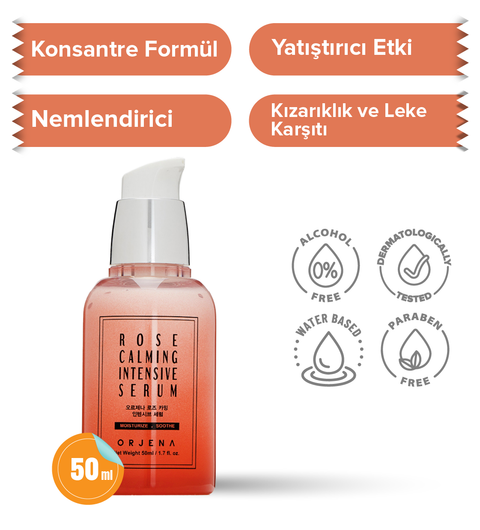 Orjena Rose Calming Intensive Serum-Nemlendirici Sakinleştirici Serum-50ml