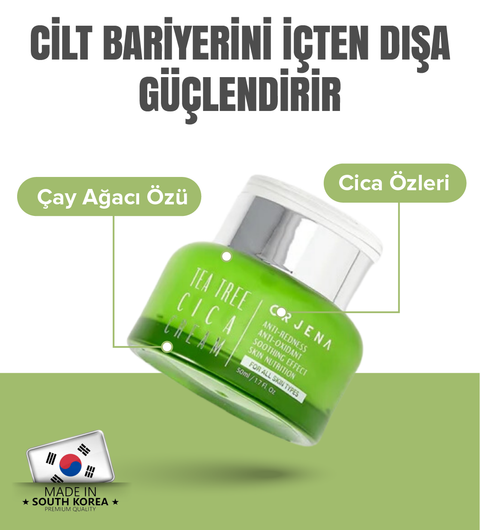 Orjena Tea Tree Cica Cream- Çay Ağacı Yatıştırıcı ve Nemlendirici Krem-50ml