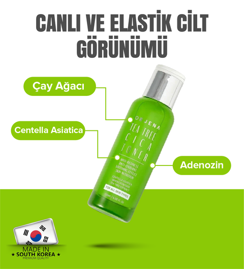 Orjena Tea Tree Cica Toner -Çay Ağacı Yatıştırıcı-ve Nemlendirici Tonik - 120ml