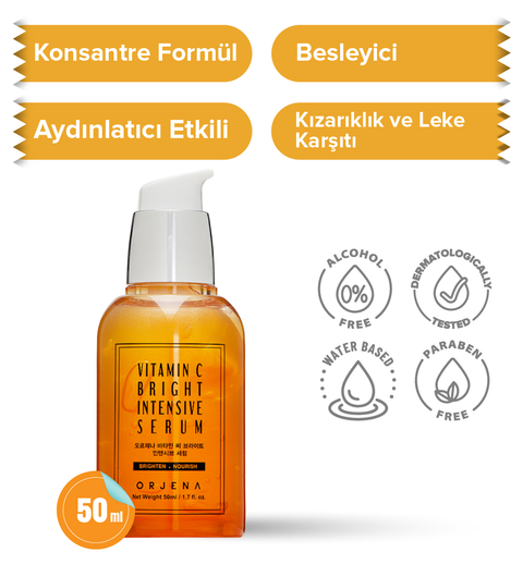 Orjena Vitamin C Bright Intensive Serum -C Vitaminli Aydınlatıcı Serum-50ml