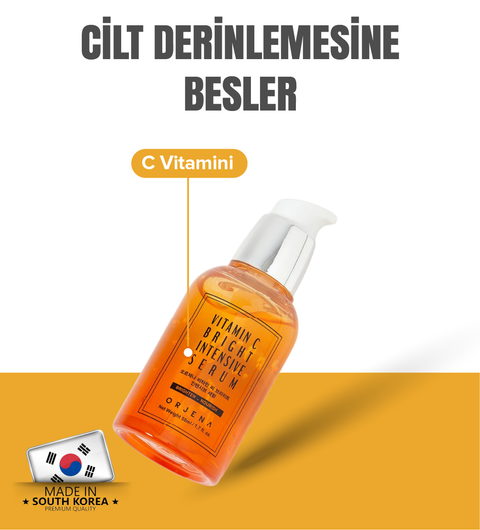 Orjena Vitamin C Bright Intensive Serum -C Vitaminli Aydınlatıcı Serum-50ml