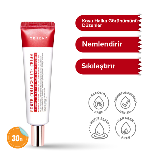 Orjena Power Collagen Eye Cream- Collagen Sıkılaştırıcıve Nemlendirici Göz Kremi-30ml