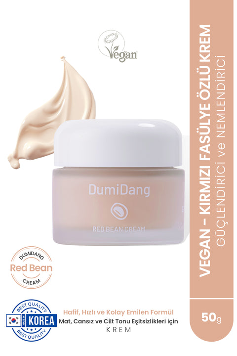 DumiDang Red Bean Cream-Vegan Güçlendirici ve Nemlendirİci Krem-50g